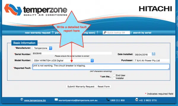 Temperzone Warranty Requests 5 3 - Warranty TW site with Fault reported filled in_600_359