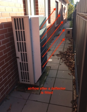 This can increase performance of your air conditioning unit - Deflectors 4 Airflow after deflector is fitted