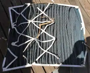 Tech Talk - Air Conditioning Filters 2 Broken and blocked disposable filter