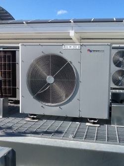 Ducted air conditioning outdoor condenser unit