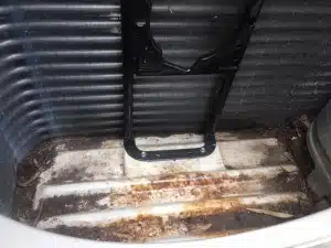 Mitsubishi Electric Outdoor Unit Noisy, Outdoor Fan Bracket Issues 3 New outdoor fan motor bracket installed(1)_300_225