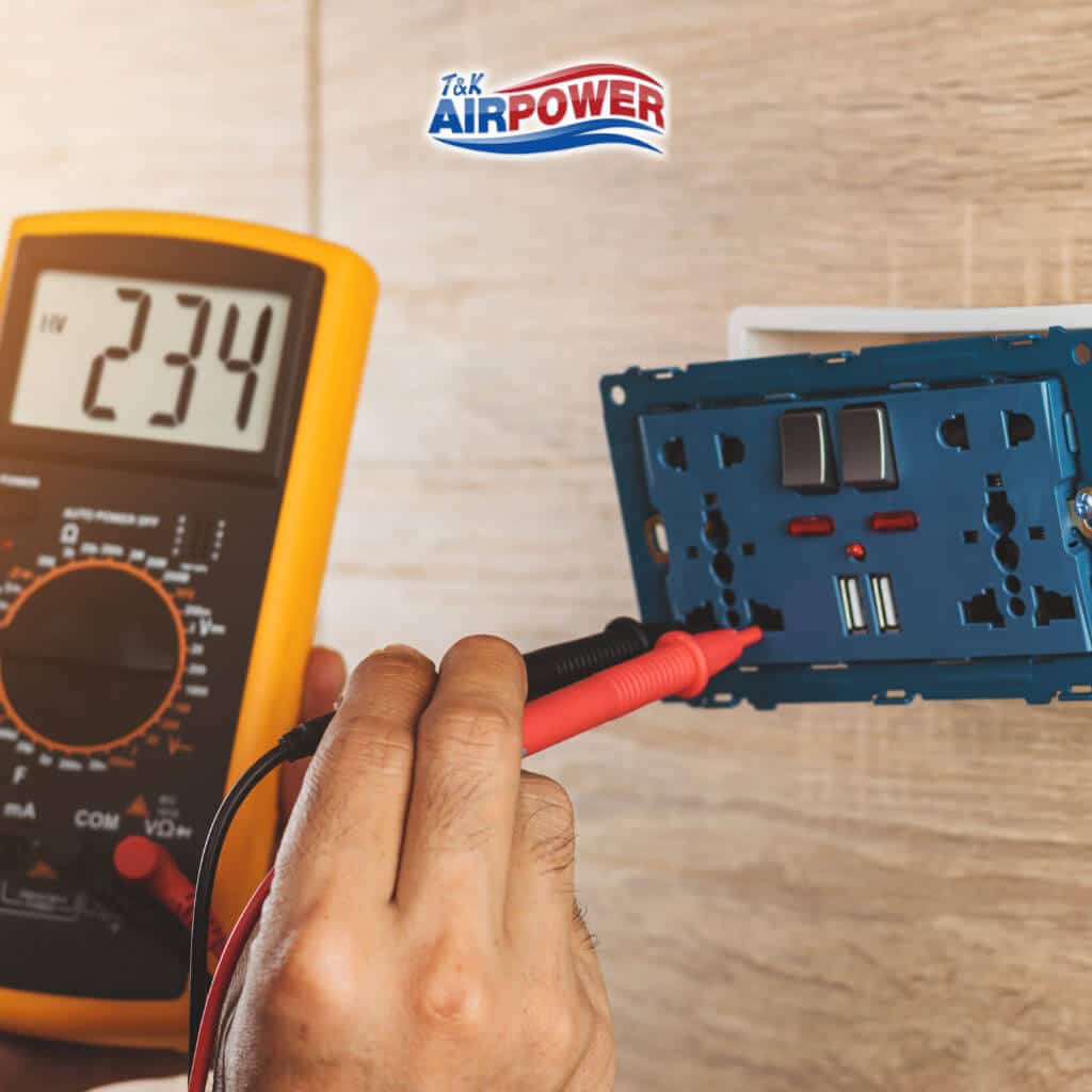 Essential Signs of Electrical Faults and Expert Solutions 1 Measuring voltage with multimeter tool
