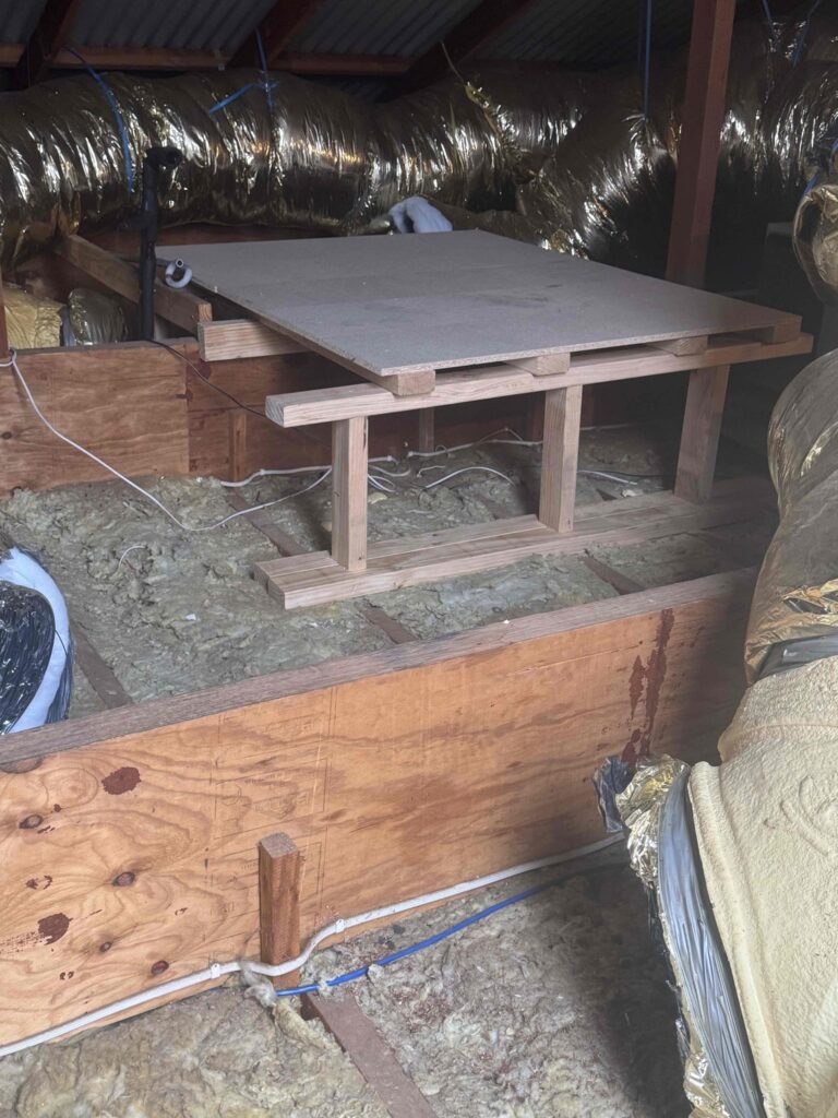 Air Conditioning Installation Mistakes 22 Building new frame for air conditioning indoor unit