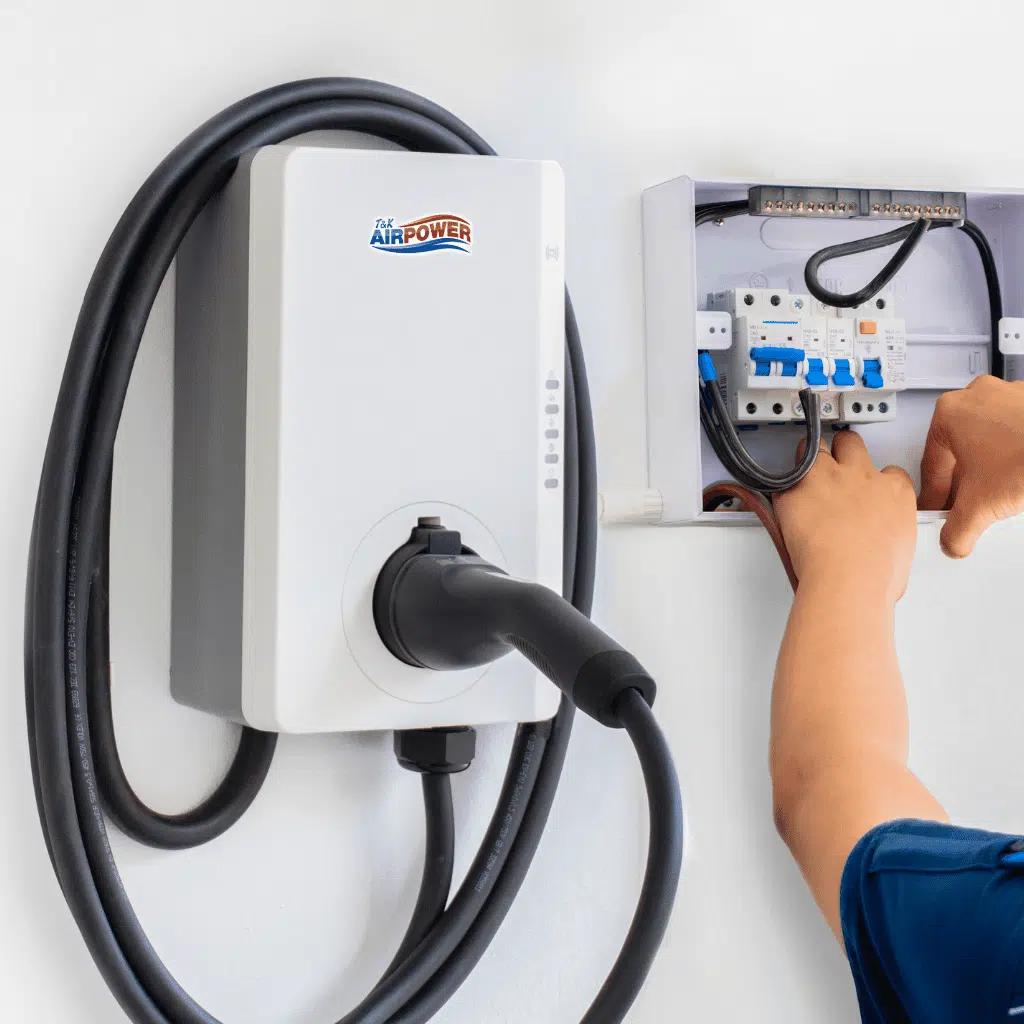 t&K Airpower ev charger installation