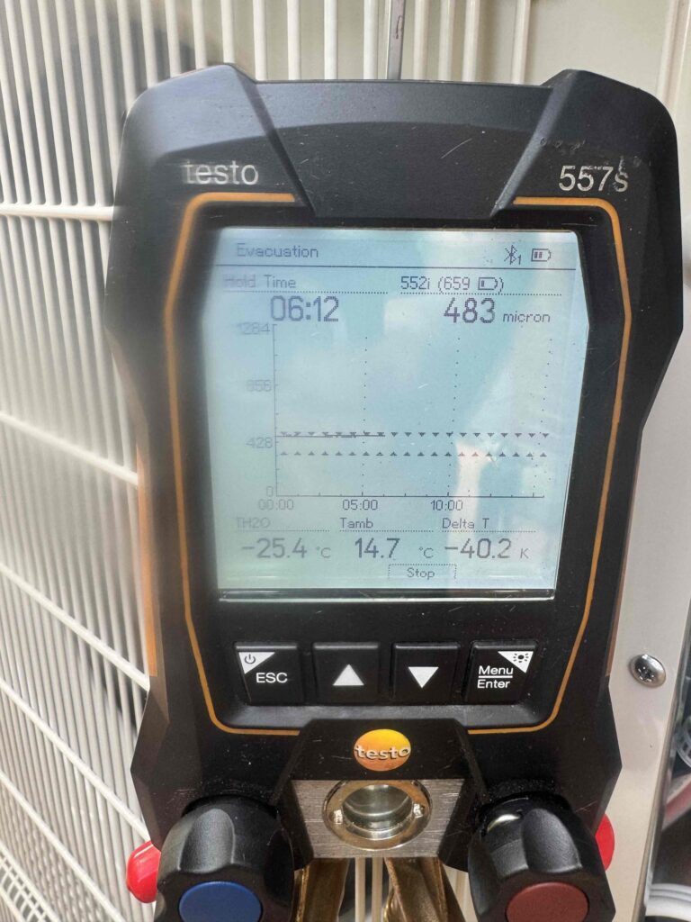 Air Conditioning Installation Mistakes 14 Evacuating system under 500 microns