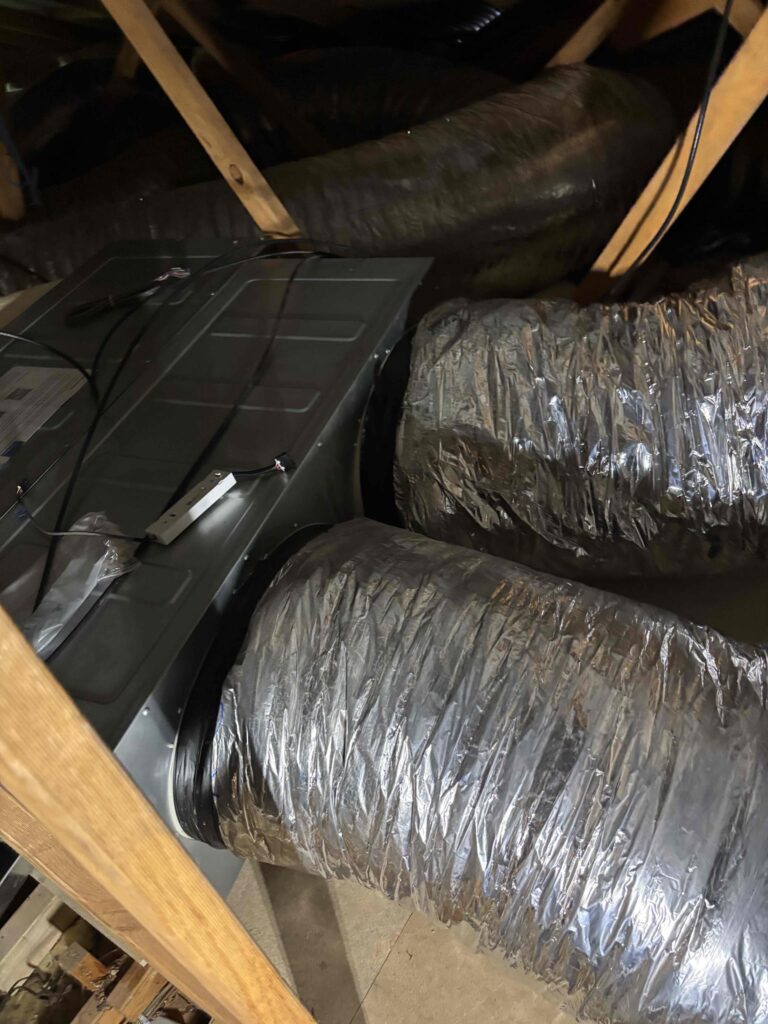 Air Conditioning Installation Mistakes 32 New return air ducts installed