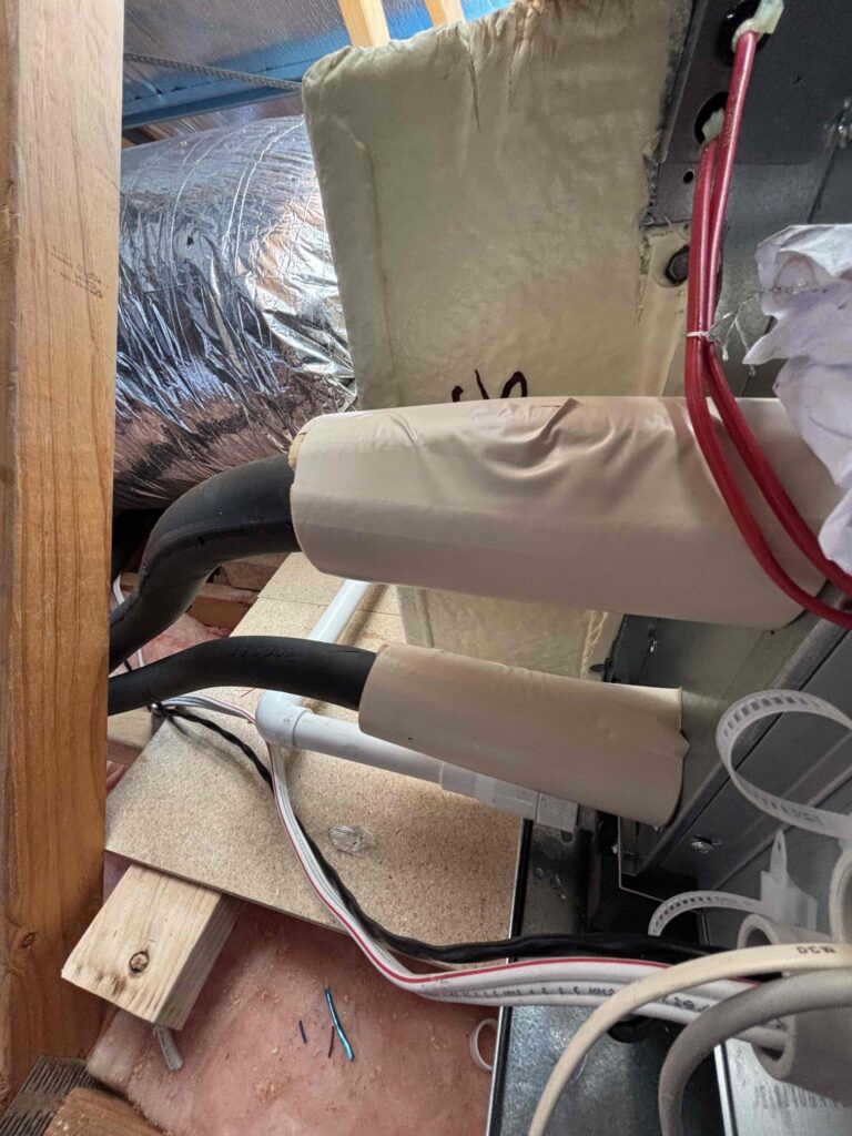 Air Conditioning Installation Mistakes 24 Sealed indoor pipework insulation