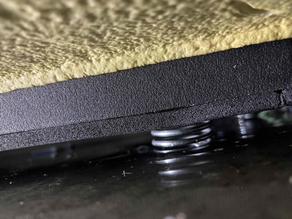 Air Conditioning Installation Mistakes 25 Springs installed incorrectly, no rubbers and not enough to support the unit