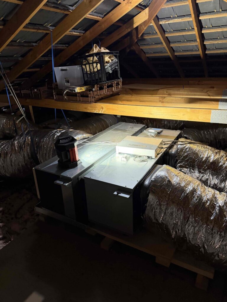Air Conditioning Installation Mistakes 28 Unit levelled using anti vibration springs on purpose built platform